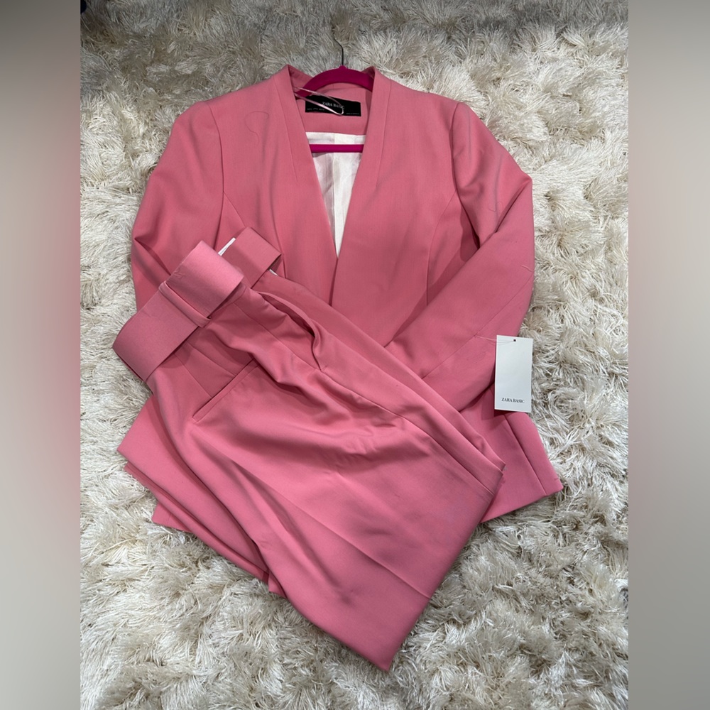 NWT Zara Blazer and Belted Pants